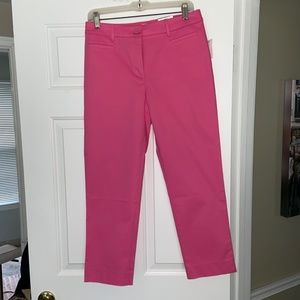 Talbots Cropped Pink Pants Size 6 NWT